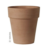 Ceramic pot Alto, mocha, Deroma