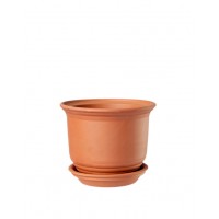 Embossed ceramic pot Terra 0.7 l