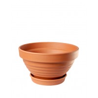 Bowl ceramic embossed Terra 1 l