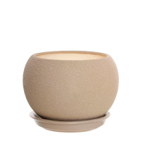 Flowerpot Ball silk, 4.1 l, d18, Zaporozhkeramika