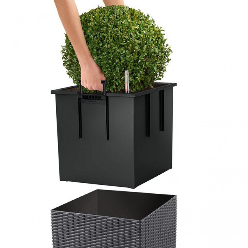 Flowerpot Lechuza CUBE Cottage 30