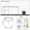 Flowerpot Lechuza CUBE Cottage 30
