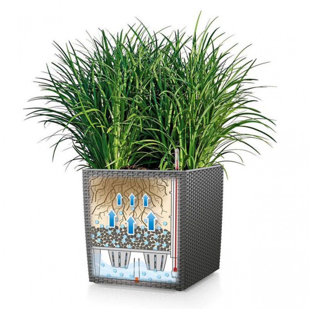 Flowerpot Lechuza CUBE Cottage 40