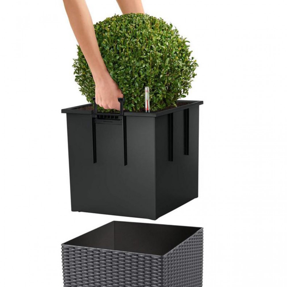 Flowerpot Lechuza CUBE Cottage 50