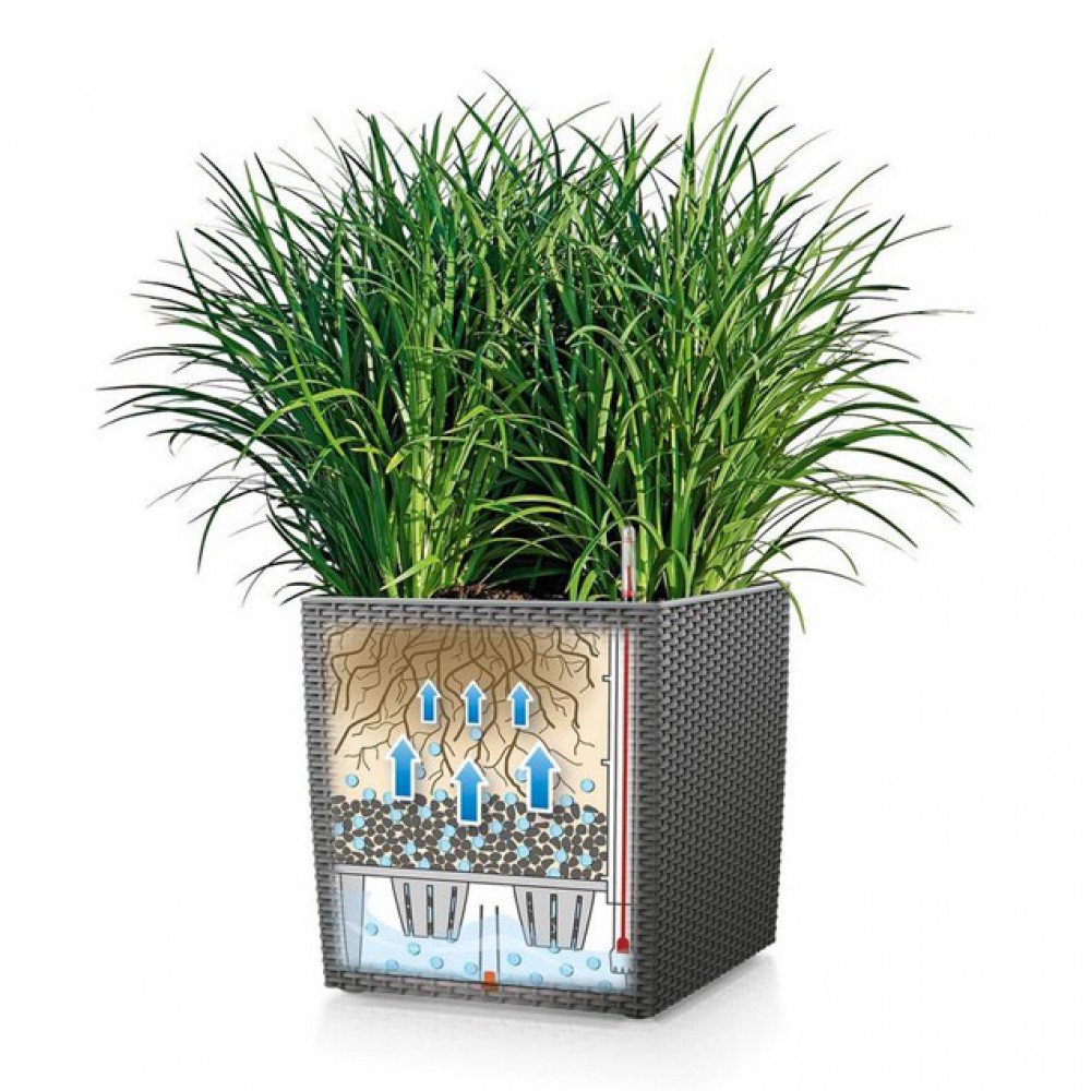 Flowerpot Lechuza CUBE Cottage 50