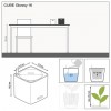 Вазон Lechuza CUBE Glossy 16