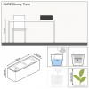 Вазон Lechuza CUBE Glossy Triple