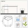 Flowerpot Lechuza CUBE Premium 30
