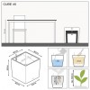Flowerpot Lechuza CUBE Premium 40