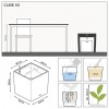 Flowerpot Lechuza CUBE Premium 50