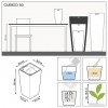 Вазон Lechuza CUBICO Premium 50