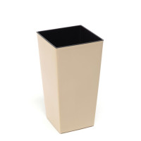 Planter Phinezia square 19*19, with inlay, plastic